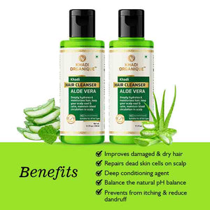Khadi Organique Aloe Vera Cleanser - Pack of 2