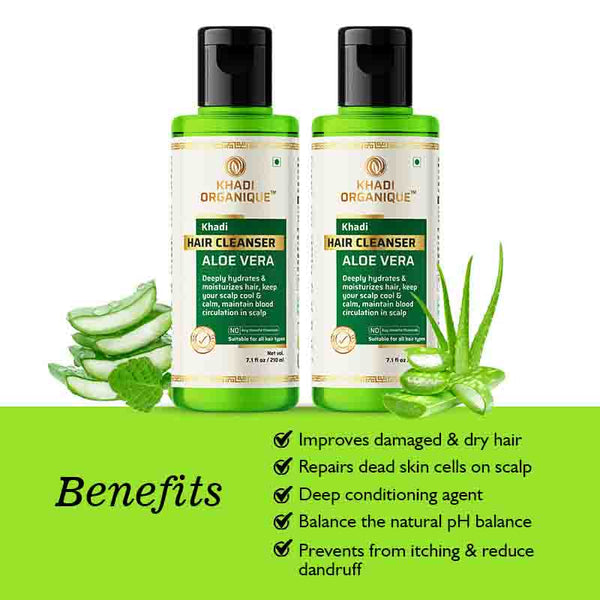 Khadi Organique Aloe Vera Cleanser - Pack of 2
