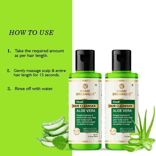 Khadi Organique Aloe Vera Cleanser - Pack of 2