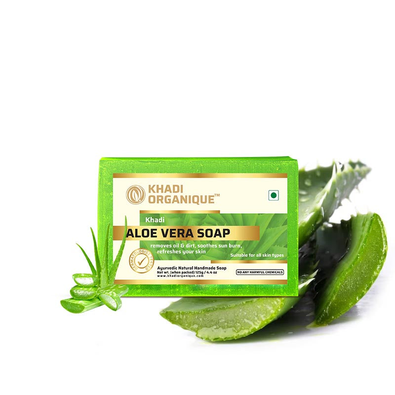 Khadi Organique Aloe Vera Soap (Pack Of 3)