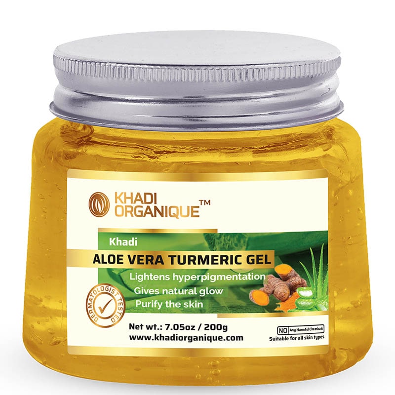 Khadi Organique Aloe Vera Turmeric Gel for Skin