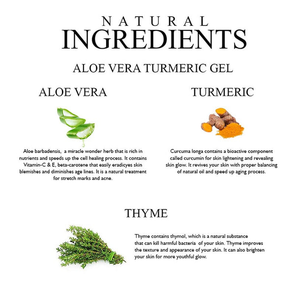Khadi Organique Aloe Vera Turmeric Gel -200gm