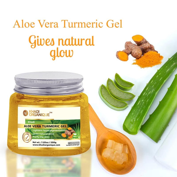 Khadi Organique Aloe Vera Turmeric Gel -200gm