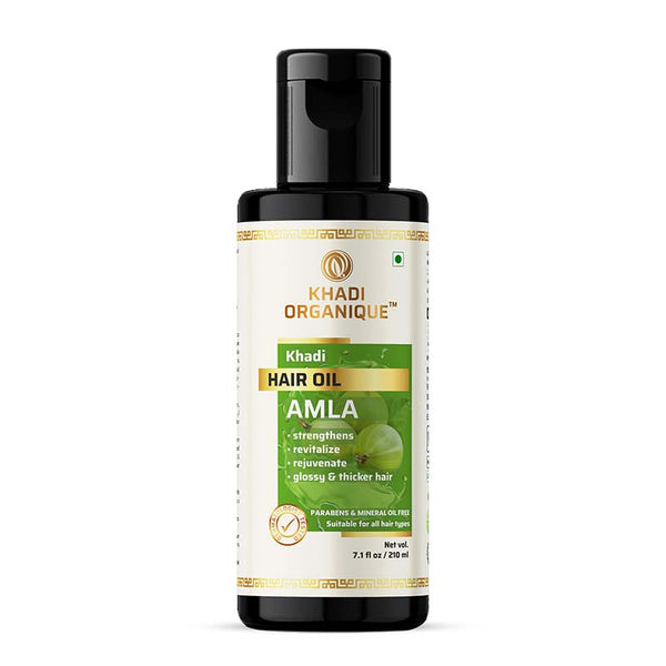 Khadi Organique Amla Hair Oil Paraben Mineral Oil Free-210ml