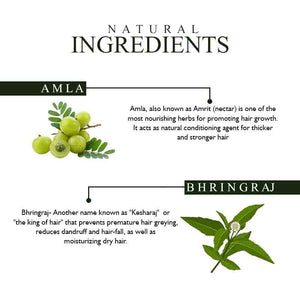 Khadi Organique Amla & Bhringraj Hair Cleanser-SLS/Paraben Free Set of 2