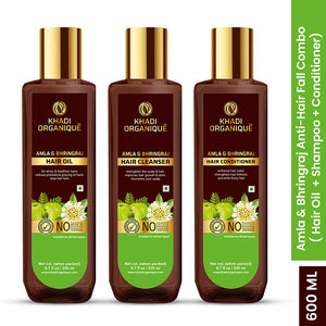 Khadi Organique Amla & Bhringraj Anti-Hair Fall Combo