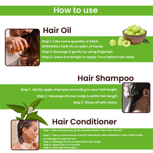 Khadi Organique Amla & Bhringraj Anti-Hair Fall Combo