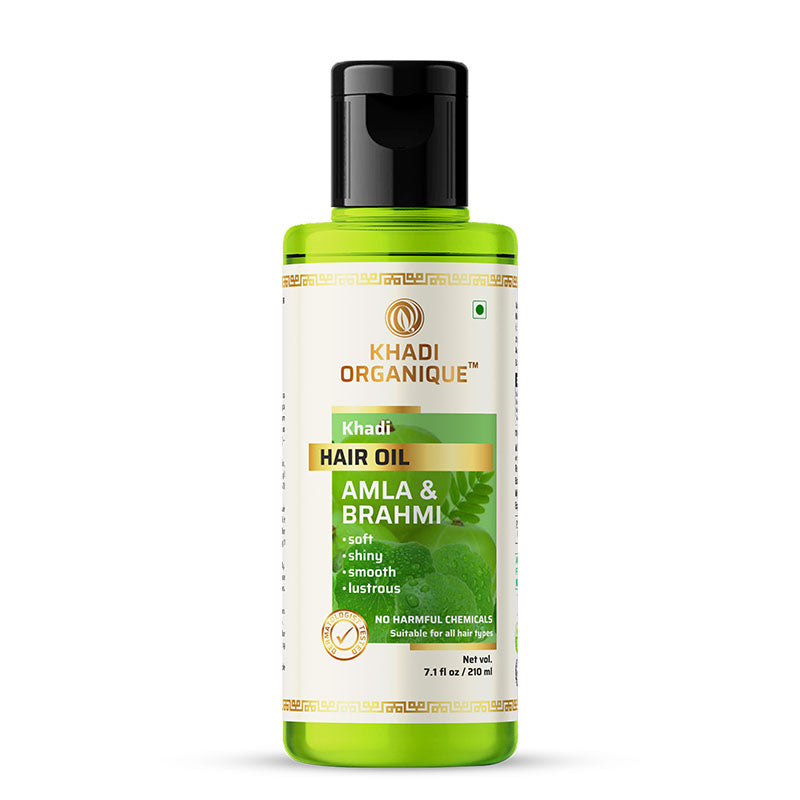 Khadi Organique Amla & Brahmi Hair Oil -210ml