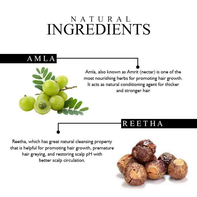 Khadi Organique Amla & Reetha Hair Cleanser | Ayurvedic and Natural ...