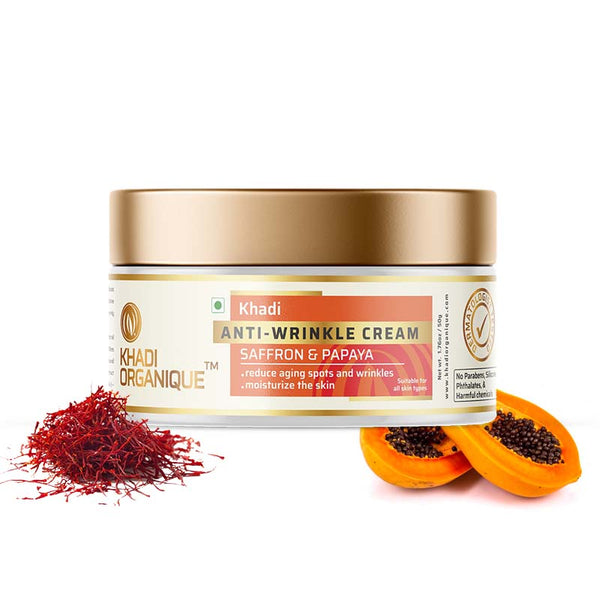 Khadi Organique Saffron & Papaya Anti Wrinkle Cream