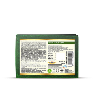 Khadi Organique Basil Scrub Soap (Pack Of 3)