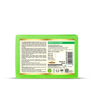 KHADI ORGANIQUE  GREEN TEA SOAP (Pack Of 3)