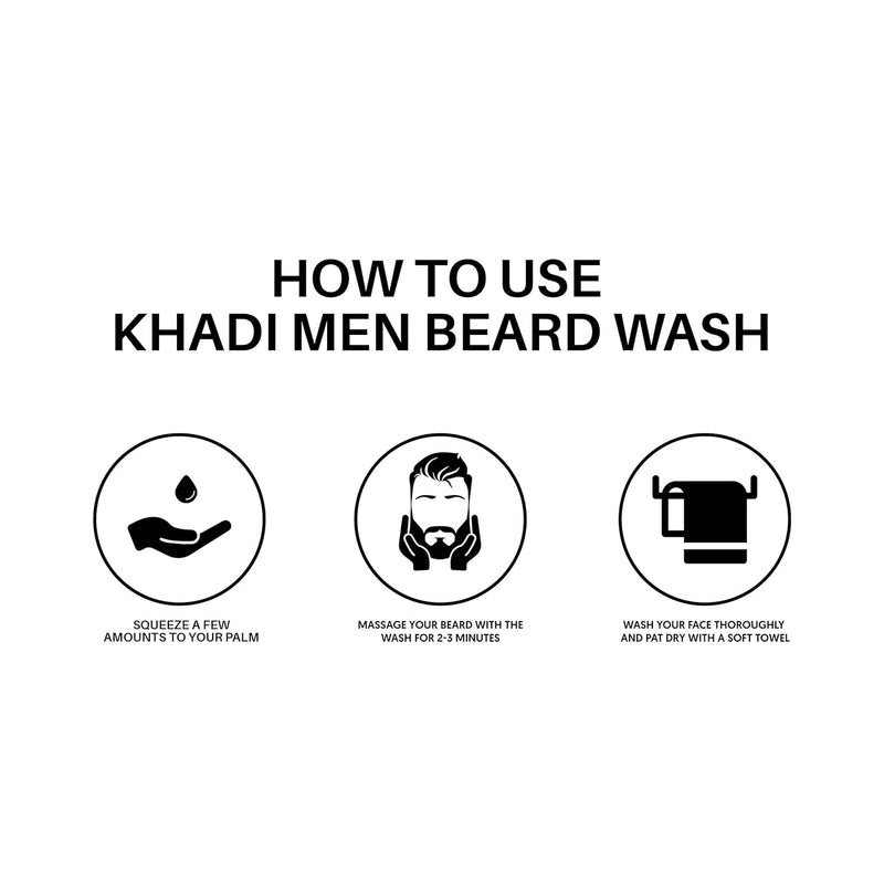 Khadi Men Beard Wash for Men - Hydrating, Sulfate-Free Formula for Soft & Manageable Beards - 100ML