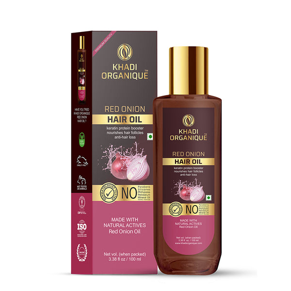 Khadi Organique Red Onion Hair Oil - 100 ml