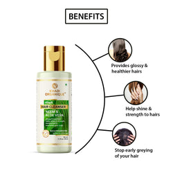 Khadi Organique Neem & Aloe Vera Hair Cleanser (Shampoo) - SLS And Paraben Free - 210ml