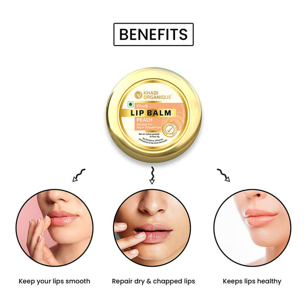 Khadi Organique Peach Lip Balm