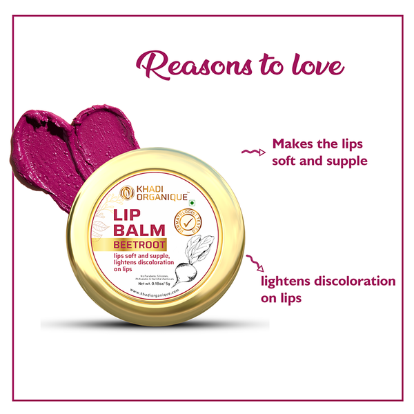 Khadi Organique Beetroot Lip And Cheek Tint For Women - 5GM