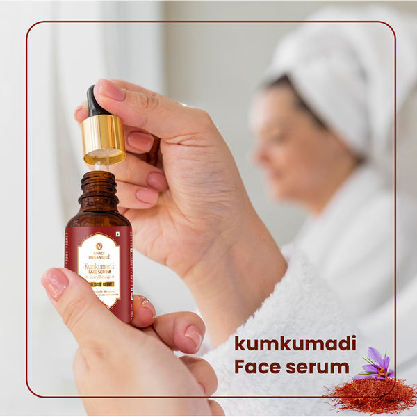 Khadi Organique Kumkumadi Face Serum For Radiance Glow Skin With 100% Natural Ingredients - 30ML