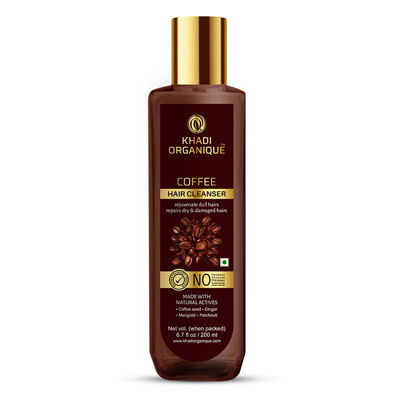 Khadi Organique Coffee Hair Cleanser/Shampoo - SLS And Paraben Free-200 ml