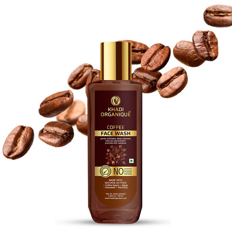 Khadi Organique Coffee Face Wash- SLS And Paraben Free-100 ml