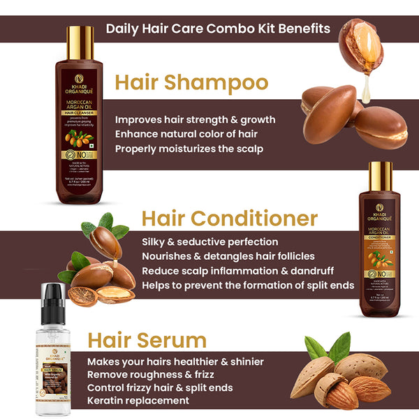 Khadi Organique Daily Hair Care Combo