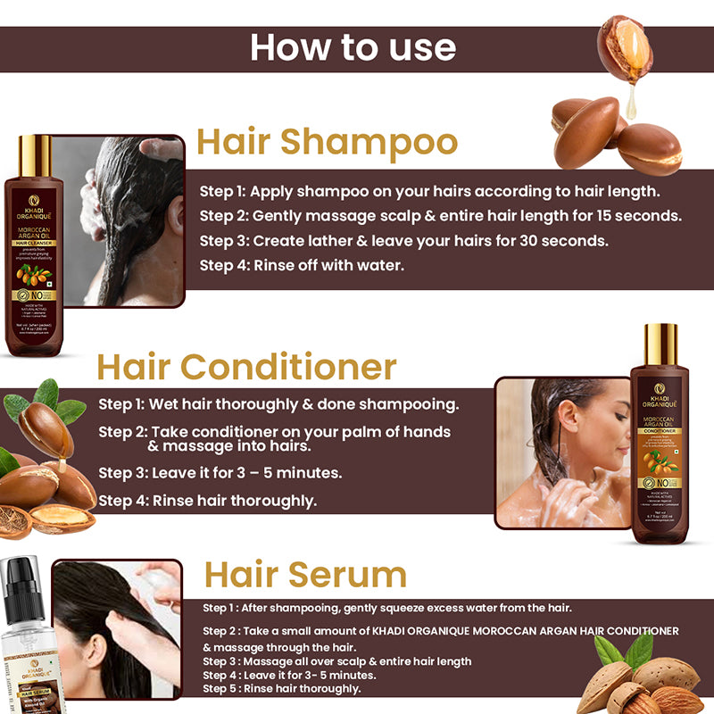Khadi Organique Daily Hair Care Combo | Daily Hair Care Routine for ...