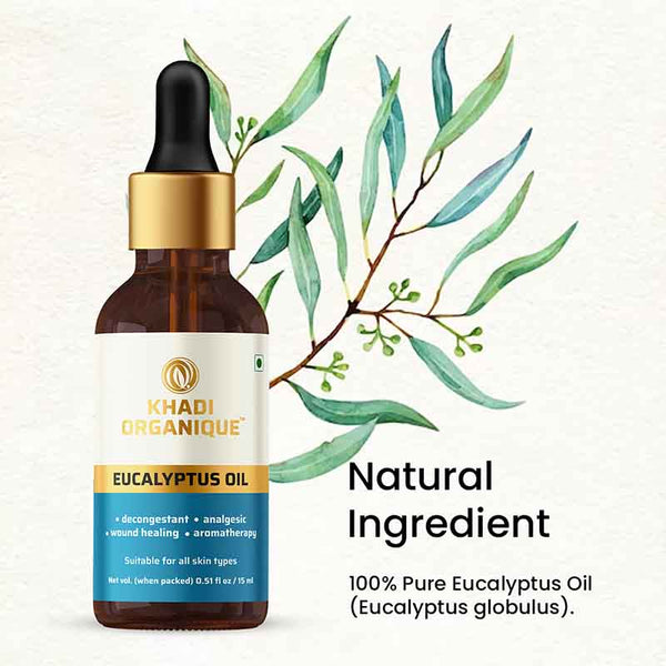 Khadi Organique Eucalyptus Essential Oil - 15 ml