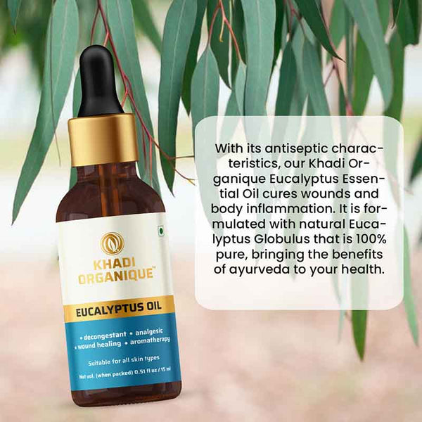 Khadi Organique Eucalyptus Essential Oil - 15 ml