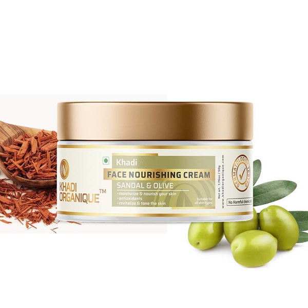 Khadi Organique Sandal & Olive Face Nourishing Cream
