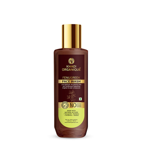 Khadi Organique Fenugreek Face Wash - SLS and Paraben Free-100 ml