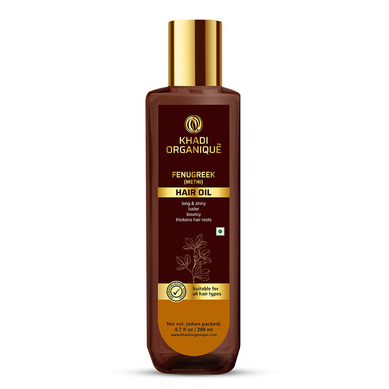 Khadi Organique Fenugreek (Methi) Hair Oil-200 ml
