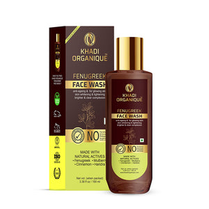 Khadi Organique Fenugreek Face Wash - SLS and Paraben Free-100 ml