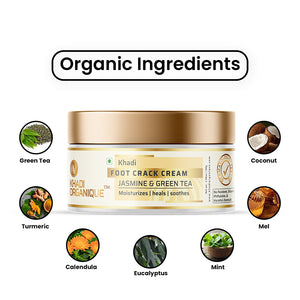 Khadi Organique Jasmine & Green Tea Foot Crack Cream