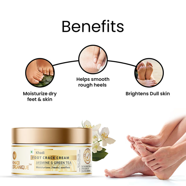 Khadi Organique Jasmine & Green Tea Foot Crack Cream