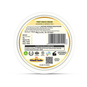 Khadi Organique Jasmine & Green Tea Foot Crack Cream