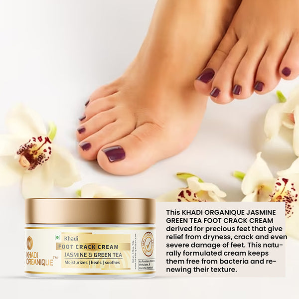 Khadi Organique Jasmine & Green Tea Foot Crack Cream