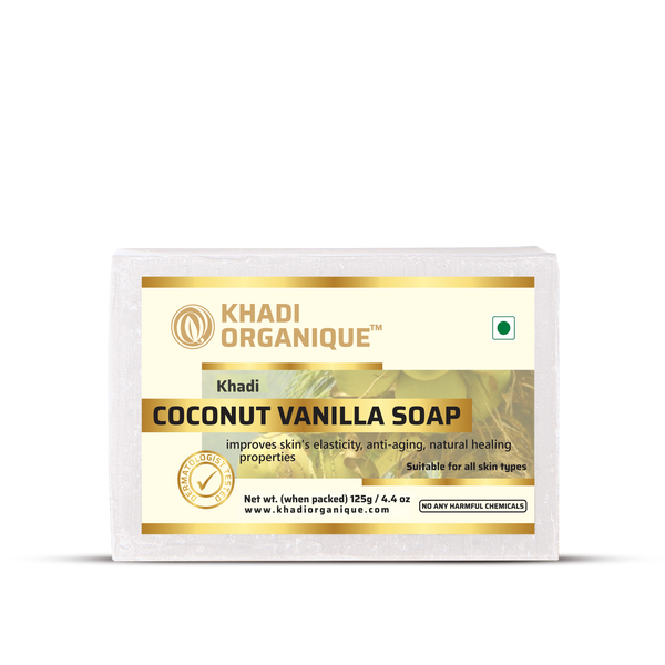 KHADI ORGANIQUE COCONUT VANILLA SOAP (Pack Of 3)