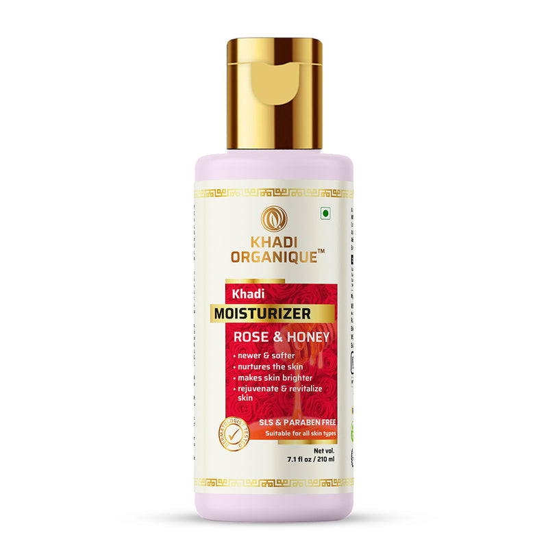 Khadi Organique Rose & Honey Moisturizer (SLS & Paraben Free)