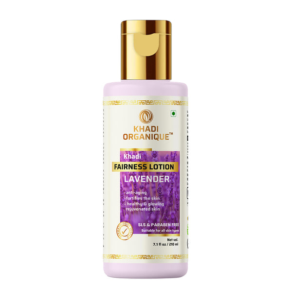 Khadi Organique Lavender Fairness Lotion (SLS & Paraben Free)