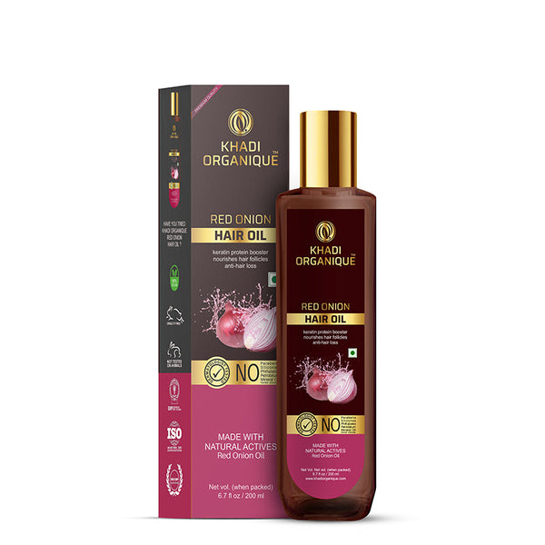 Khadi Organique Red Onion Hair Oil-200 ml