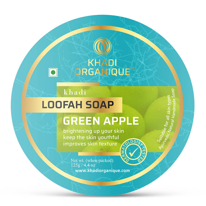 Khadi Organique Green Apple Loofah Soap