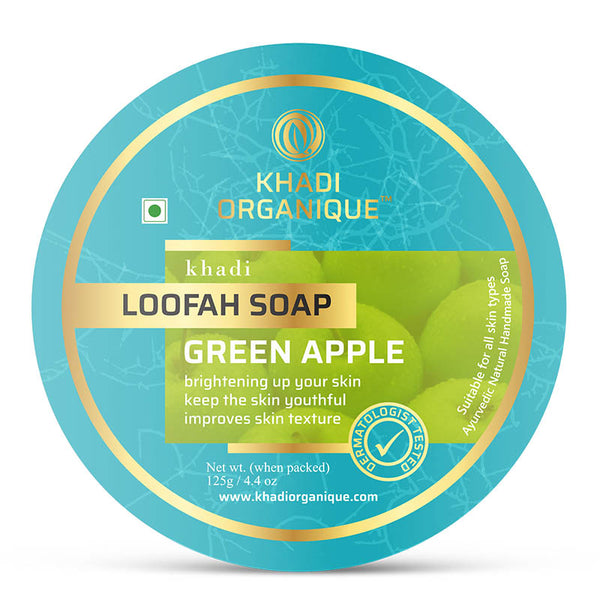 Khadi Organique Green Apple Loofah Soap