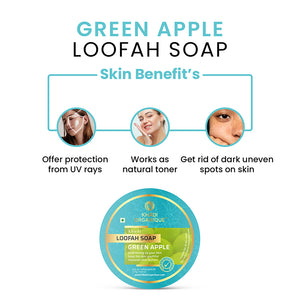 Khadi Organique Green Apple Loofah Soap