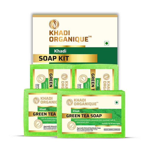 Khadi Organique Green Tea Soap Combo Kit