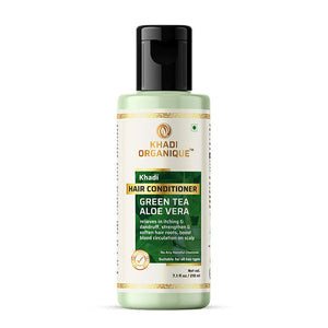 Khadi Organique Green Tea Aloe Vera Hair Conditioner - 210ml