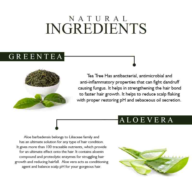 Khadi Organique Green Tea Aloe Vera Hair Conditioner - Sls & Paraben Free - 210ml