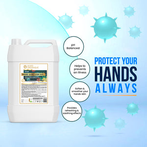 Khadi Organique Hand Sanitizer Gel - 5L
