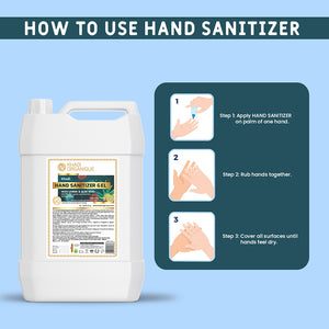 Khadi Organique Hand Sanitizer Gel - 5L