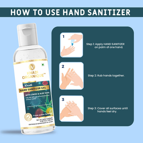 Khadi Organique Hand Sanitizer Gel (100 ML)