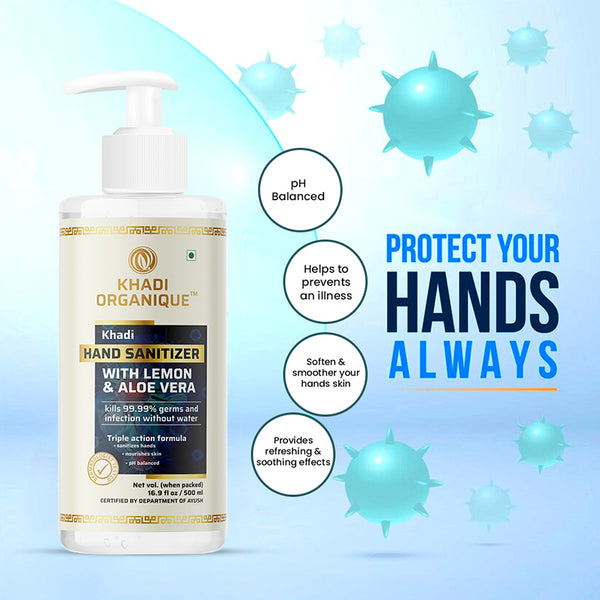 Khadi Organique Hand Sanitizer Gel (500ML)